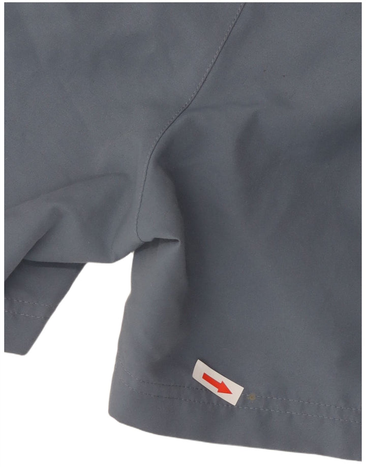 Pantaloncini sportivi Adidas da uomo in poliestere grigio medio