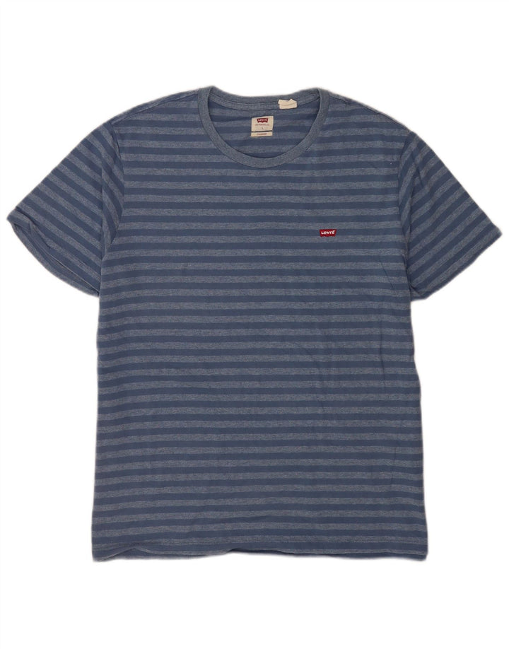 T-shirt standard da uomo Levi's Top in cotone a righe blu grandi