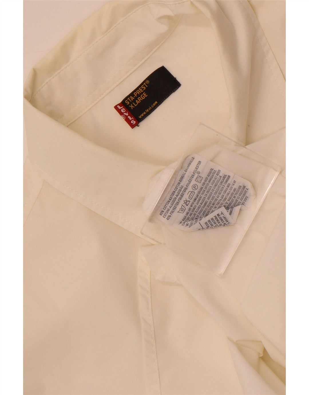 Camicia Levi's da uomo XL in cotone bianco