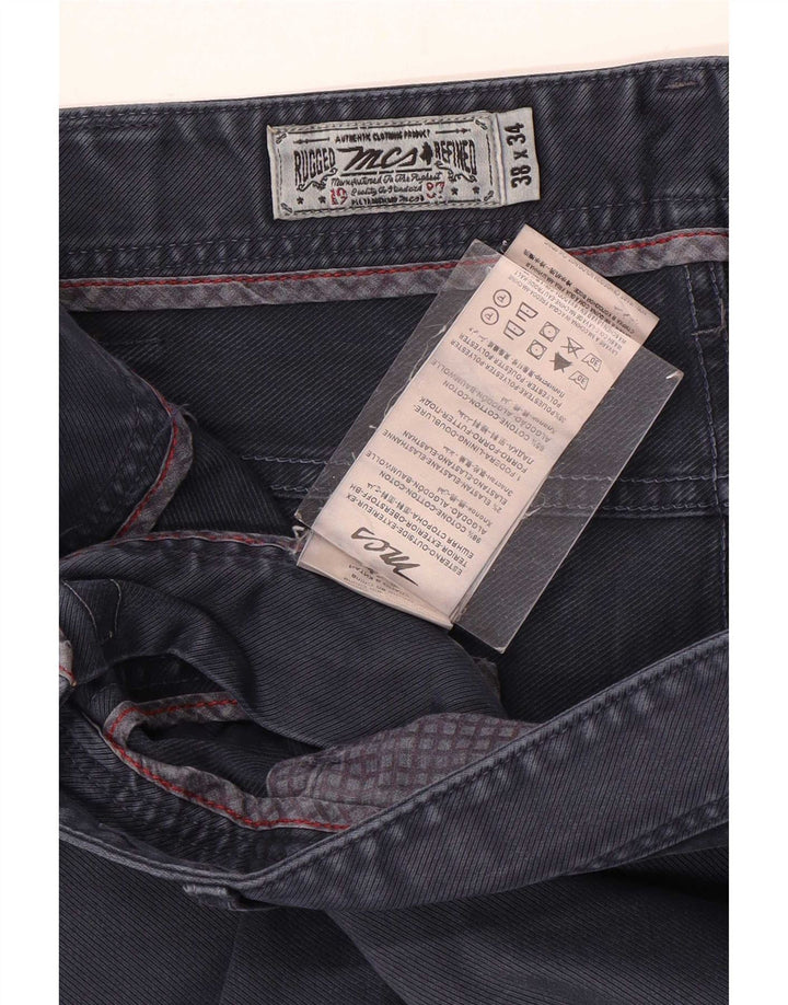 Jeans affusolati regolari da uomo Marlboro Classics W38 L30 cotone blu navy