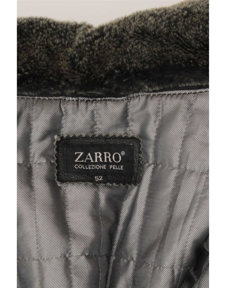 Giacca in pelle da uomo Zarro IT 52 XL Nera