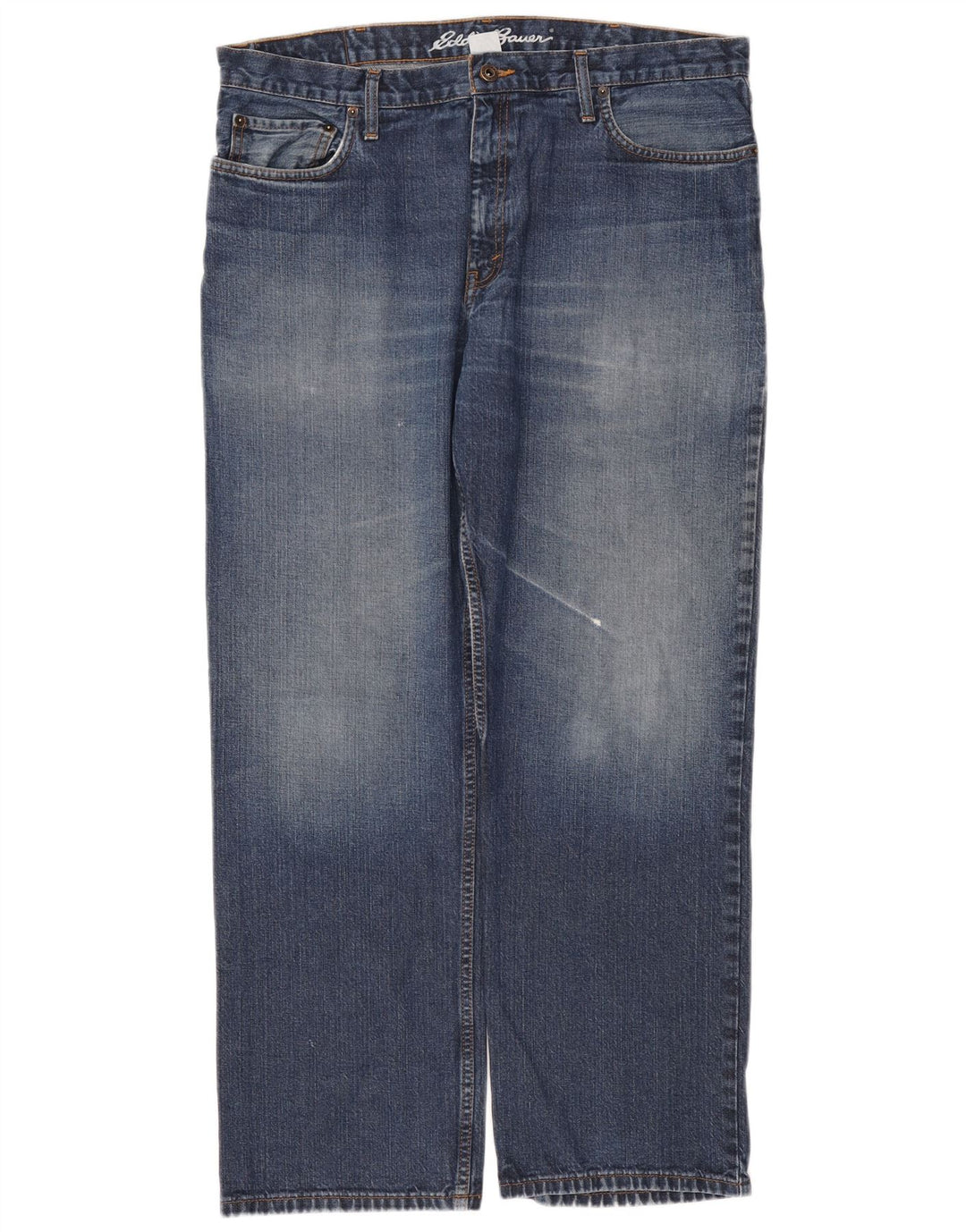 Jeans dritti da uomo Eddie Bauer W36 L30 cotone blu