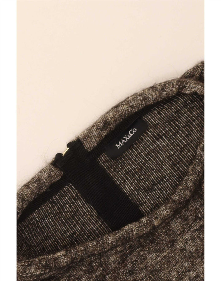 Max & Co. Top da donna a maniche lunghe UK 12 Marrone medio screziato