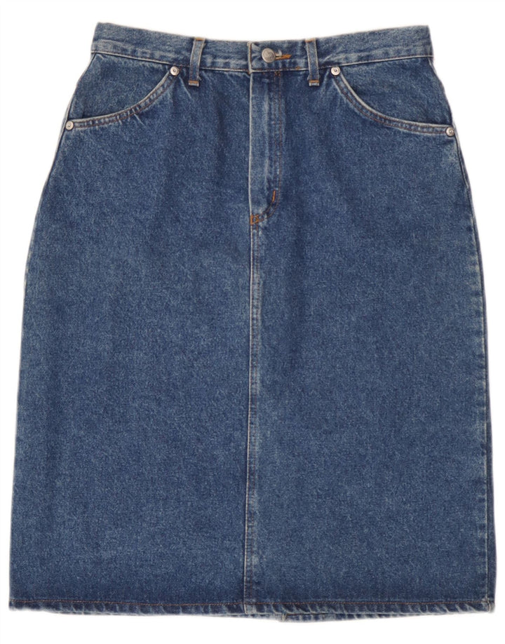 Gonna in denim da donna Rifle W32 grande in cotone blu