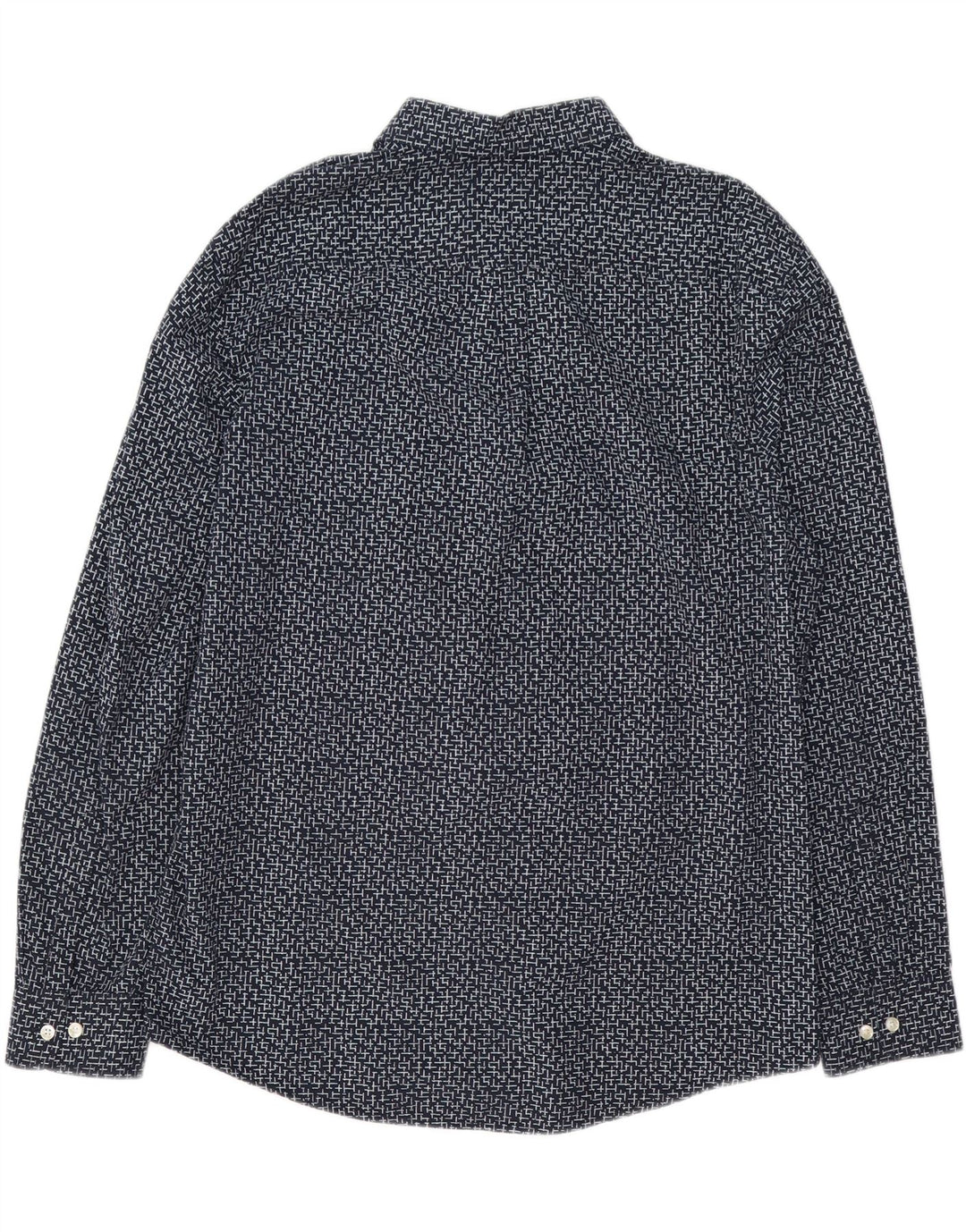 Camicia da uomo Penguin XL in cotone geometrico blu