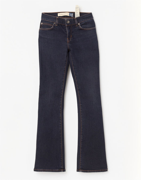 Jeans Gap Modern Bootcut da donna UK 0 XS W28 L30 Blu Navy Cotone