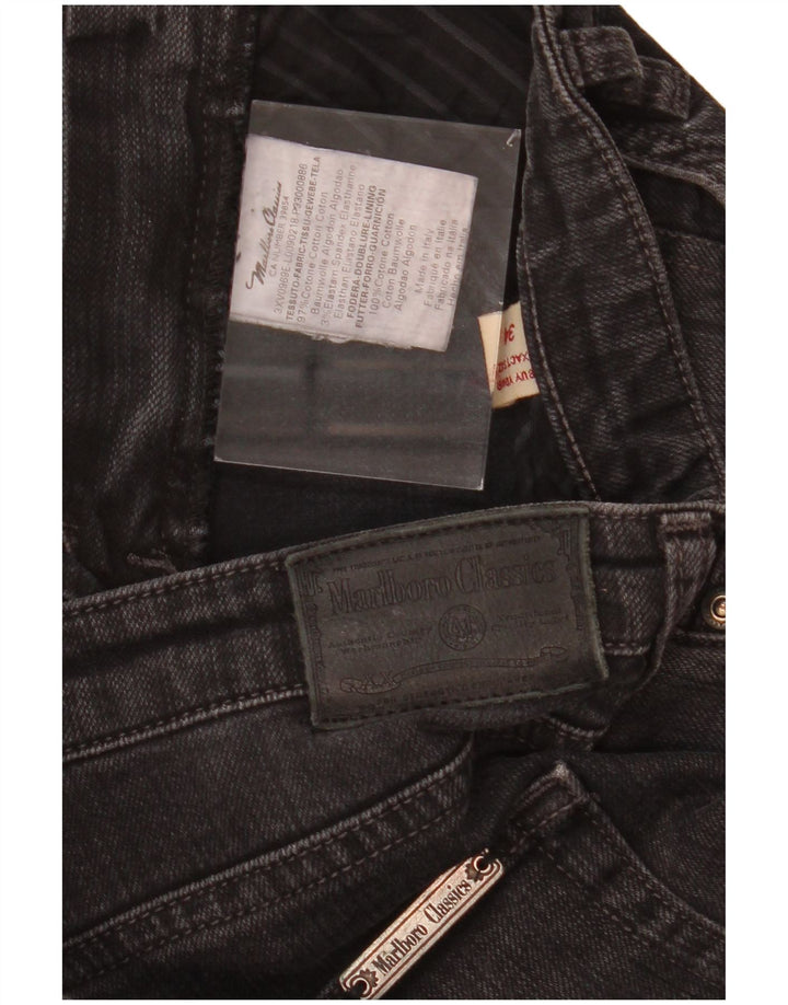 MARLBORO CLASSICS Womens Straight Jeans W34 L29 Grey Cotton