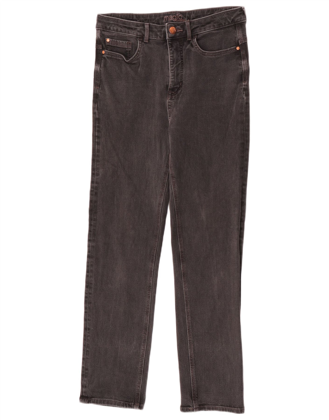 Jeans slim da donna Marks & Spencer UK 12 medio W30 L28 cotone nero