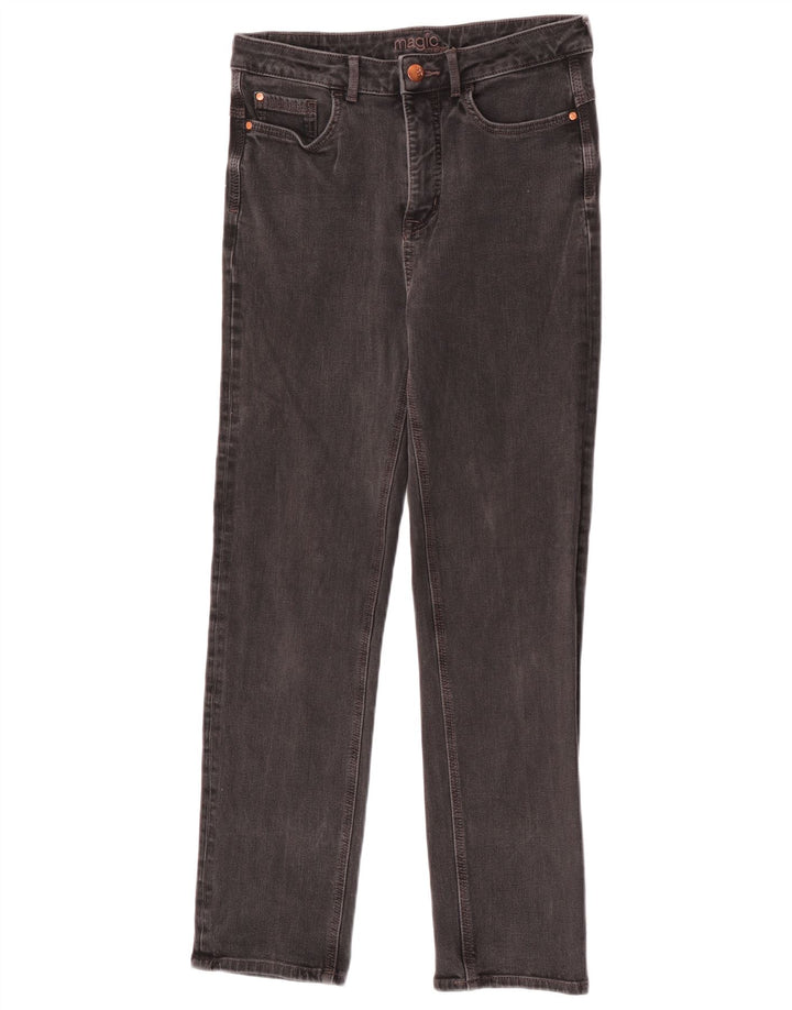 Jeans slim da donna Marks & Spencer UK 12 medio W30 L28 cotone nero
