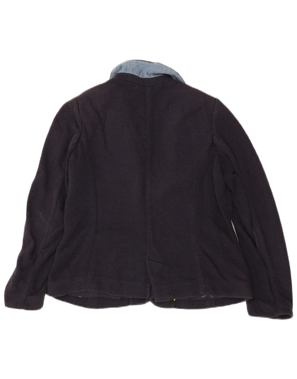 Giacca blazer da donna a 2 bottoni Joules UK 12 media lana merino blu navy