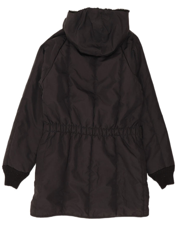 Cappotto imbottito con cappuccio Cruzcampo da donna Refrigiwear UK 10 piccolo nylon nero