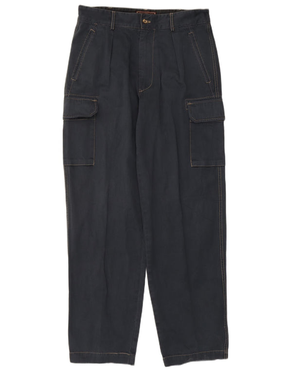 Pantaloni cargo affusolati da uomo Marlboro Classics EU 52 XL W36 L33 Blu navy