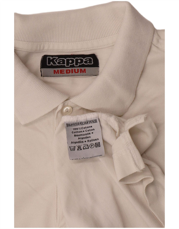 Polo Kappa Uomo Cotone Medio Bianco