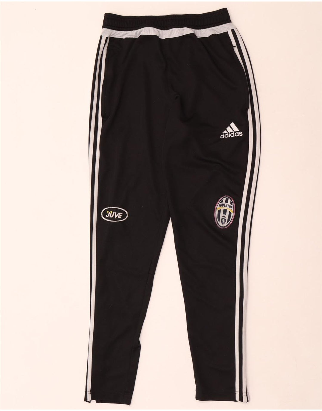 Pantaloni da tuta grafica Adidas da uomo Juventus piccoli in poliestere nero