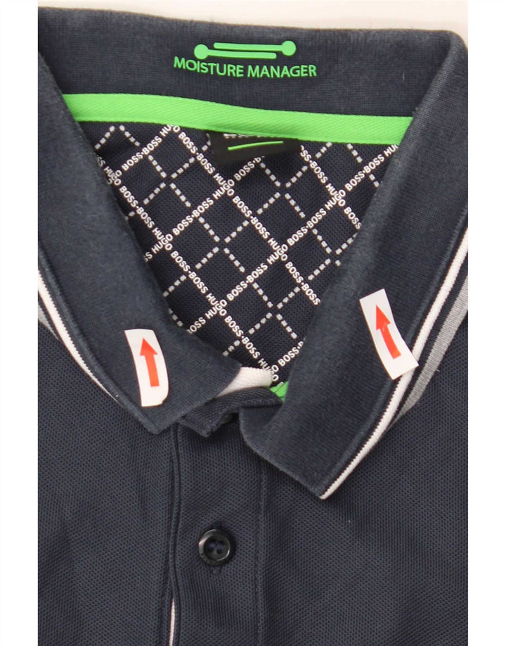 Polo da uomo Hugo Boss XL in cotone blu navy