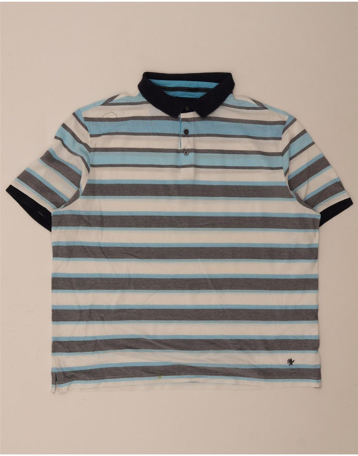 Polo Marks & Spencer da uomo blu Harbour 2XL a righe multicolori