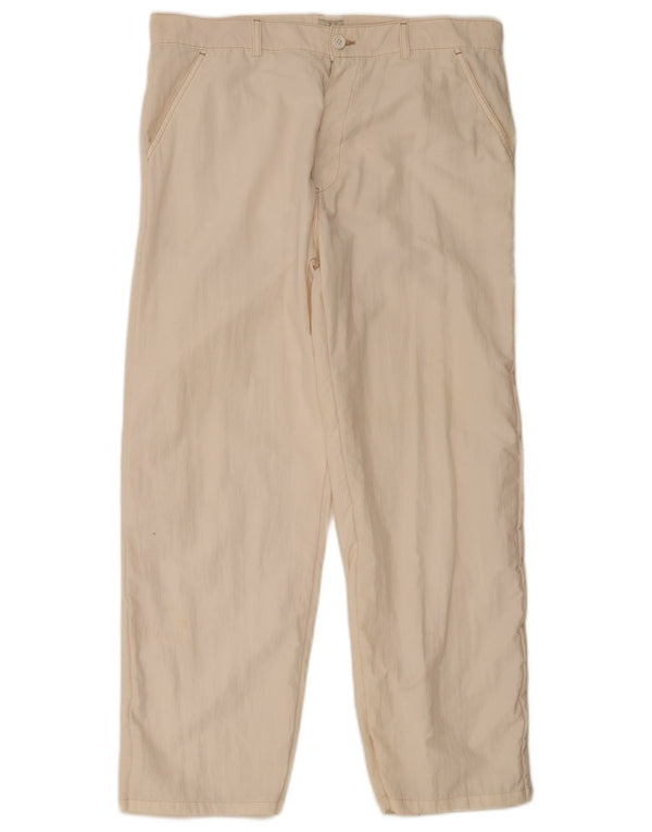 Pantaloni chino dritti da uomo Calvin Klein W36 L30 nylon bianco