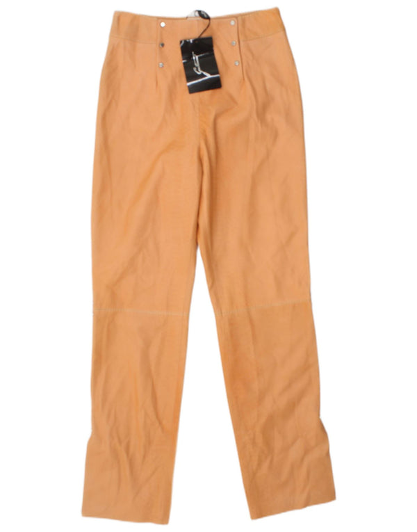 Pantaloni Dritti Donna Gattinoni IT 42 Medium W28 L29 Arancione Stampa Animalier