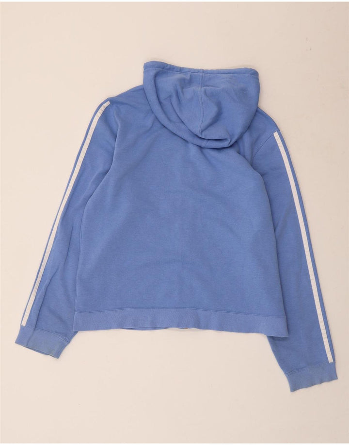 Felpa con cappuccio da donna ADIDAS UK 18 XL cotone blu
