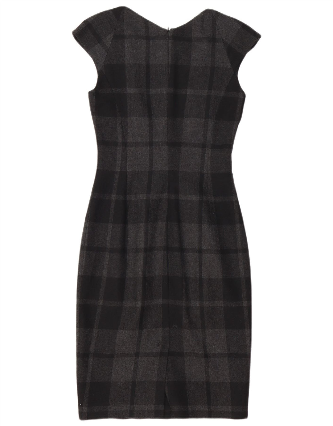 Abito tubino da donna Karen Millen UK 8 piccolo poliestere a quadri nero
