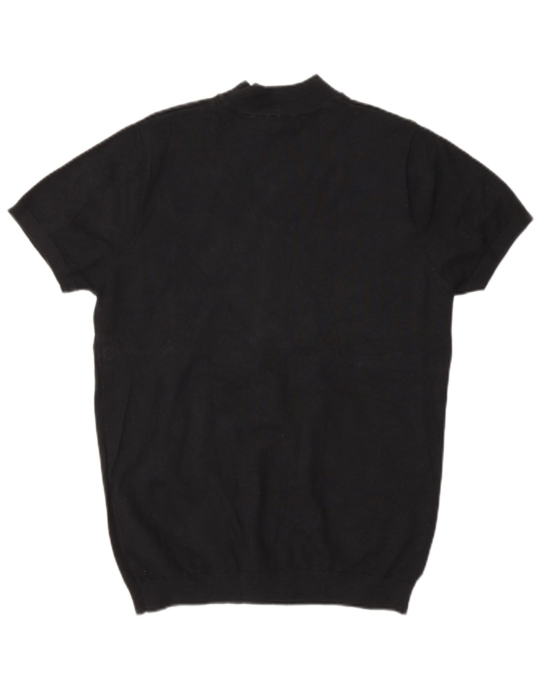 Maglione Zara da uomo a maniche corte con collo dolcevita piccolo nero