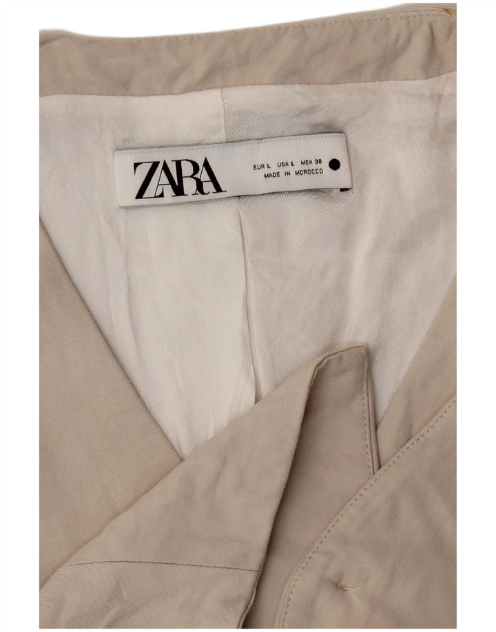 Gilet Zara da donna UK 14 grande beige