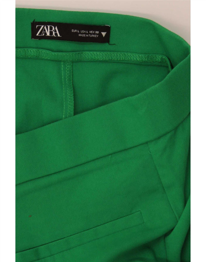 Pantaloni casual Bootcut da donna Zara grandi W30 L26 verdi