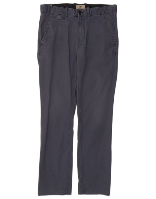 Pantaloni chino slim da uomo Timberland W30 L28 cotone blu navy