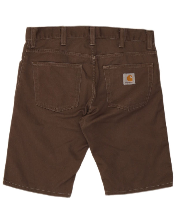 Pantaloncini casual da uomo Carhartt W32 poliestere marrone medio