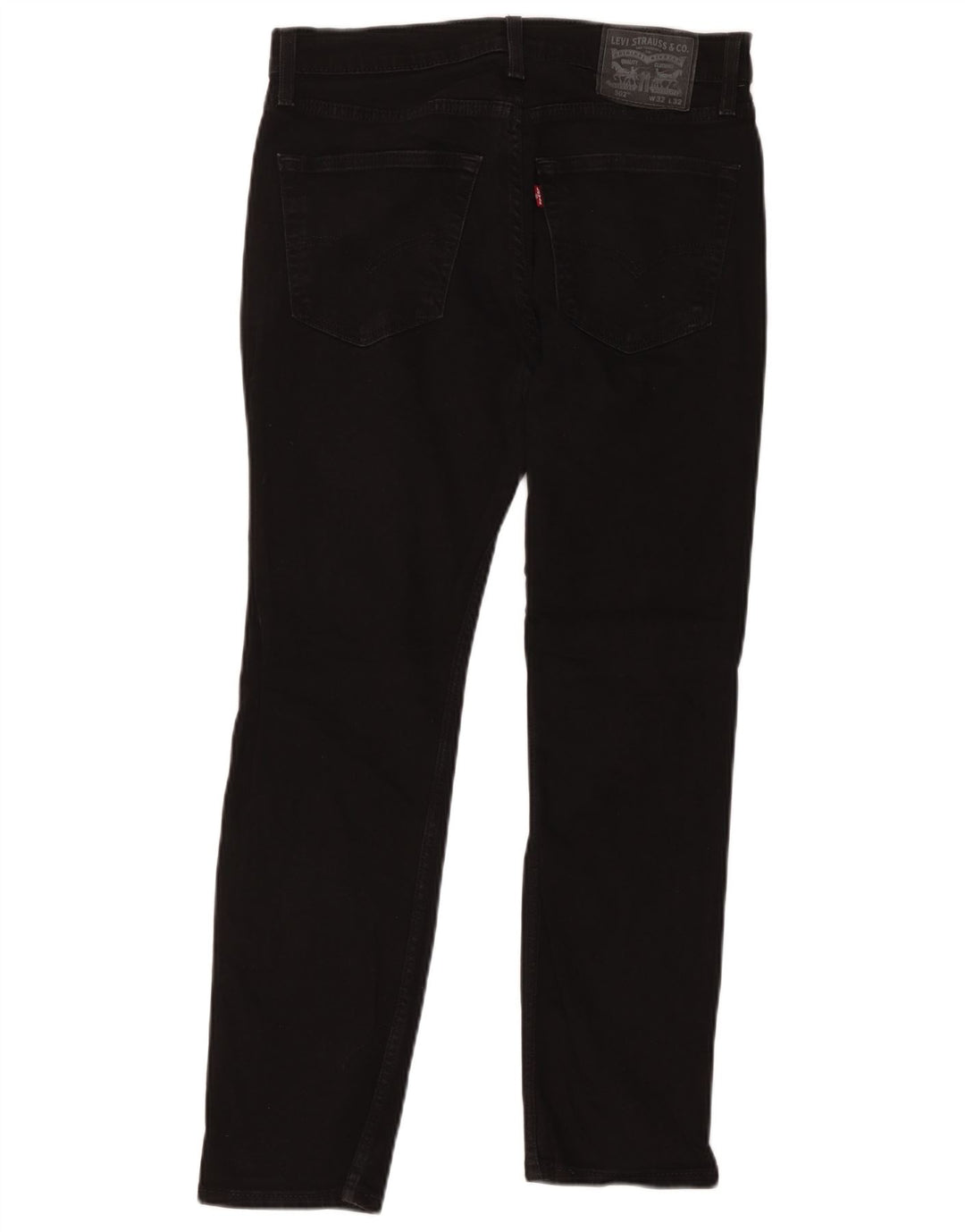 Levi's Uomo 502 Jeans affusolati W32 L32 Cotone Nero