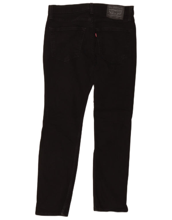 Levi's Uomo 502 Jeans affusolati W32 L32 Cotone Nero