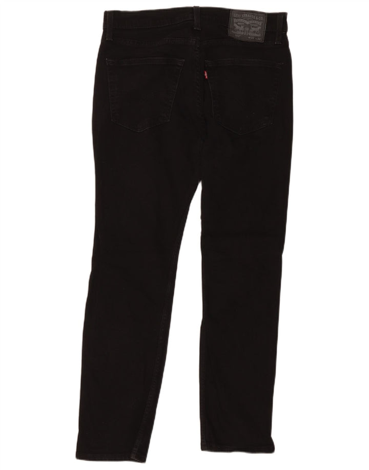 Levi's Uomo 502 Jeans affusolati W32 L32 Cotone Nero