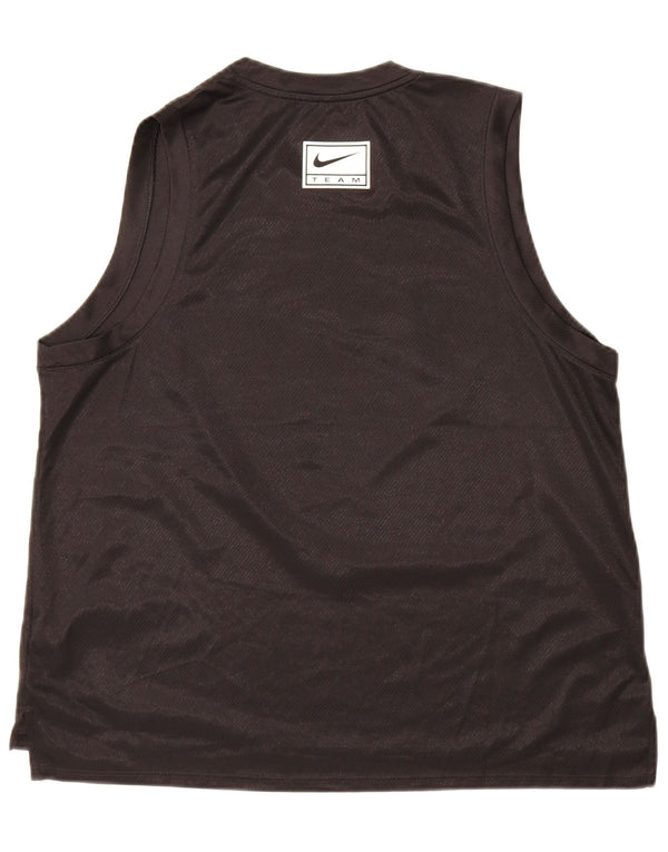 Canotta grafica Nike Dri Fit da donna UK 18 XL poliestere nero