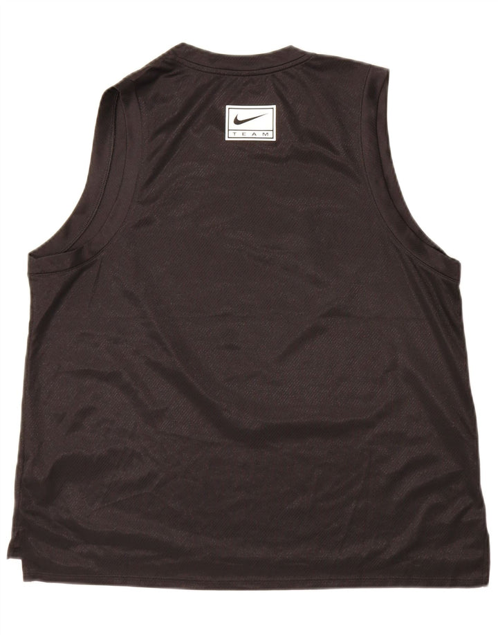 Canotta grafica Nike Dri Fit da donna UK 18 XL poliestere nero