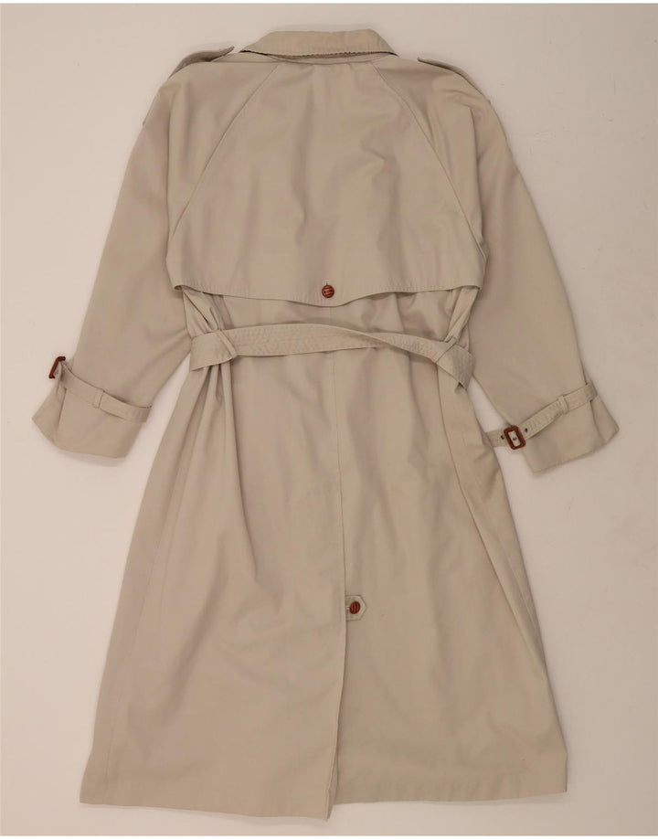 VINTAGE Womens Trench Coat UK 18 XL Beige Polyester Vintage Vintage and Second-Hand Vintage from Messina Hembry 