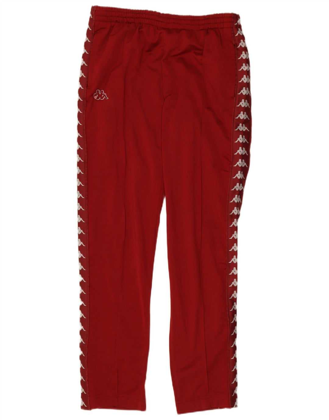 Pantaloni da tuta con grafica Kappa da uomo, grandi, in poliestere color block rosso