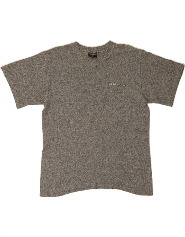 CHAMPION Mens T-Shirt Top Medium Grey Flecked Cotton Vintage Champion and Second-Hand Champion from Messina Hembry 
