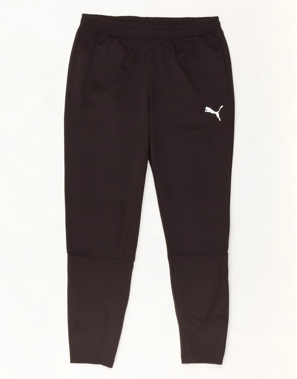 Pantaloni da tuta da uomo Puma Large in poliestere color block nero