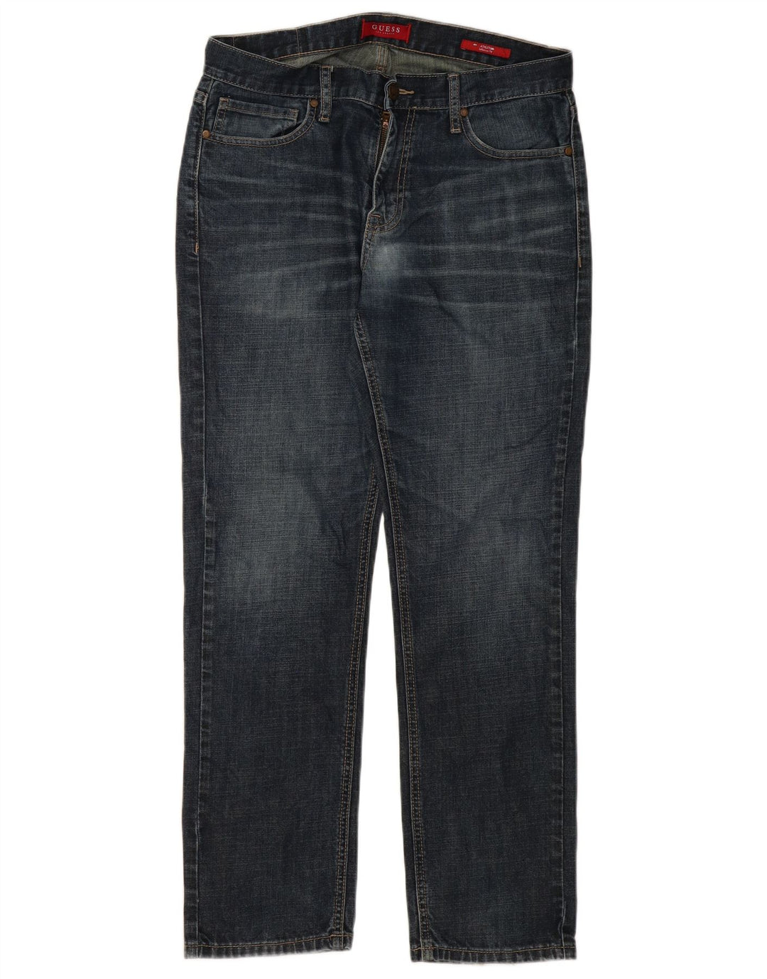 Jeans dritti da uomo Guess W31 L30 cotone blu