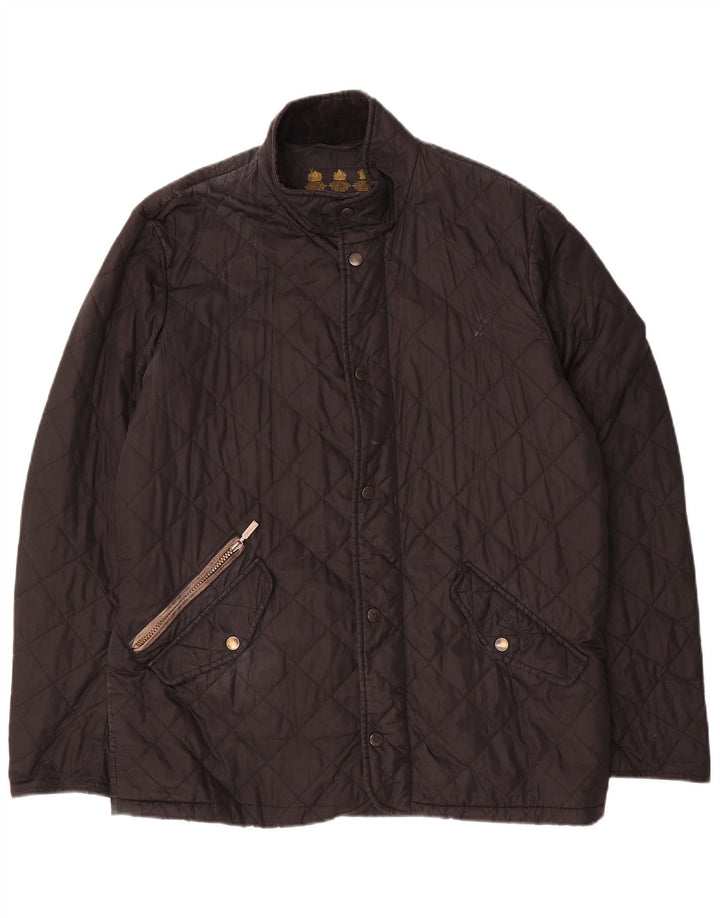 Giacca trapuntata da uomo BARBOUR UK 38 media nera