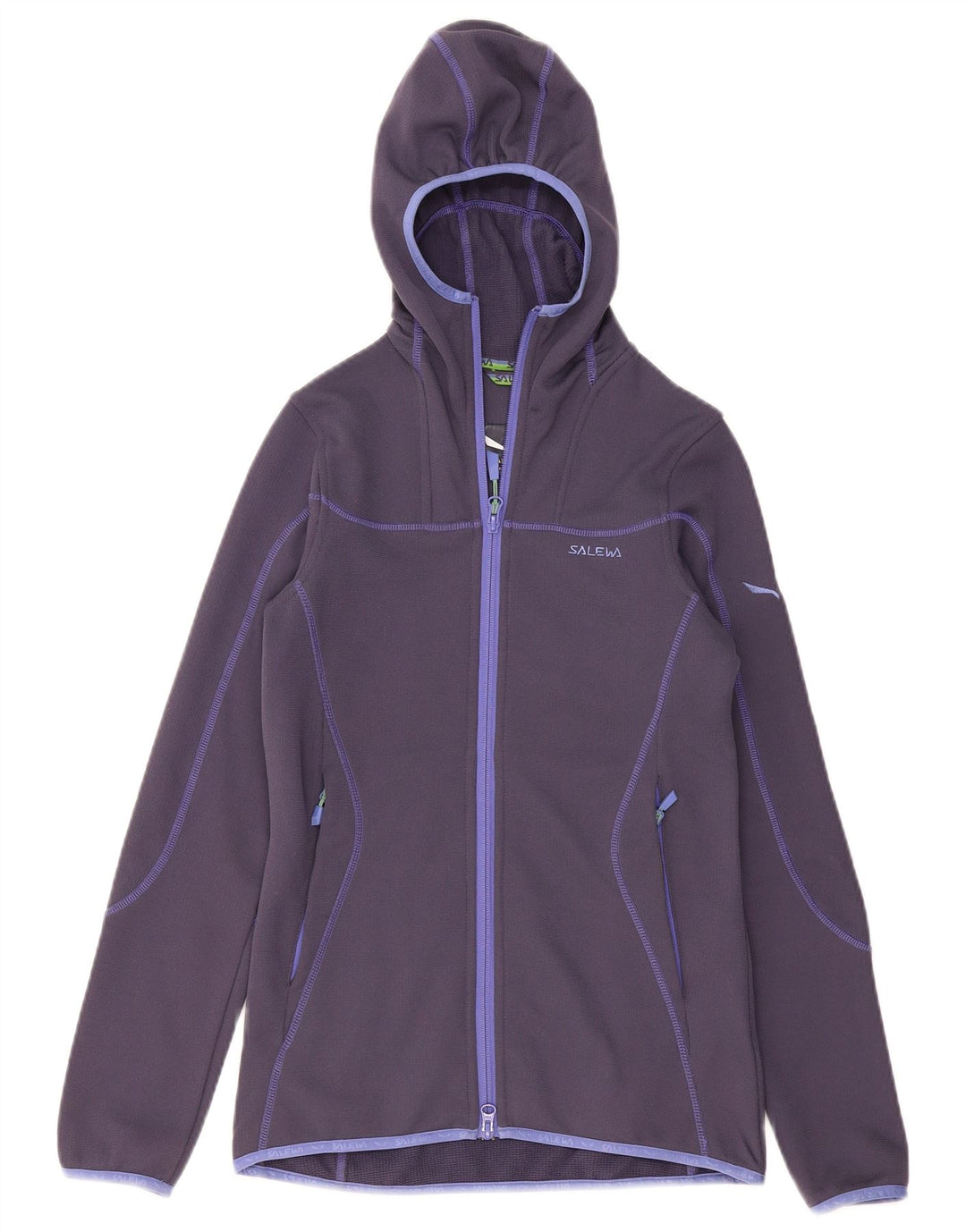 Giacca da ginnastica con cappuccio Polarlite da donna SALEWA UK 8 Small Blu Navy