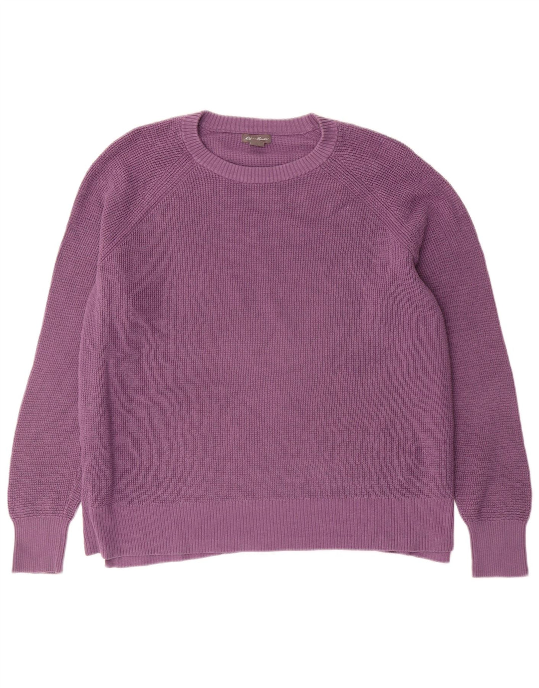 EDDIE BAUER Maglione girocollo oversize da donna UK 18 XL Viola