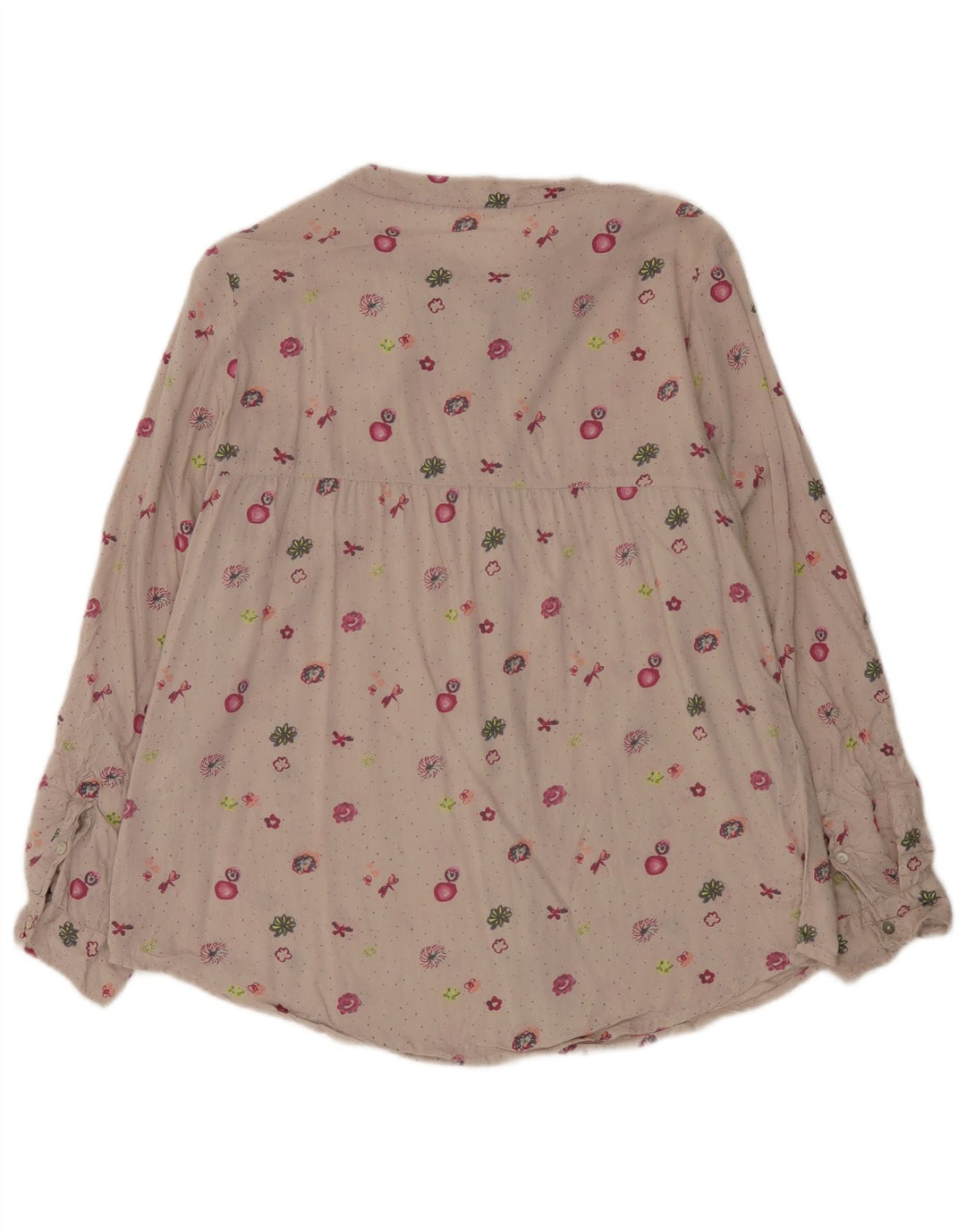 Camicetta da donna White Stuff UK 12 Viscosa floreale beige medio