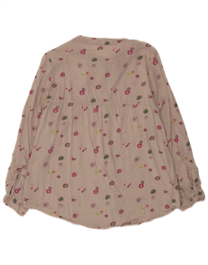Camicetta da donna White Stuff UK 12 Viscosa floreale beige medio