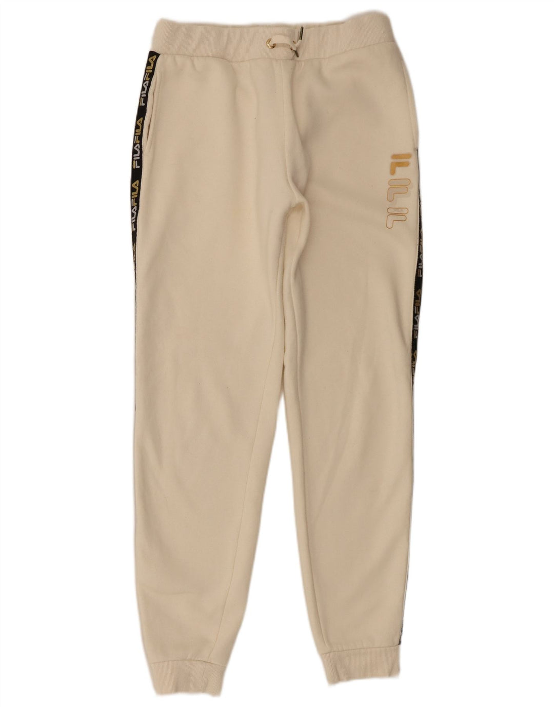 Pantaloni da tuta con grafica da donna Fila Joggers UK 14 Poliestere beige medio