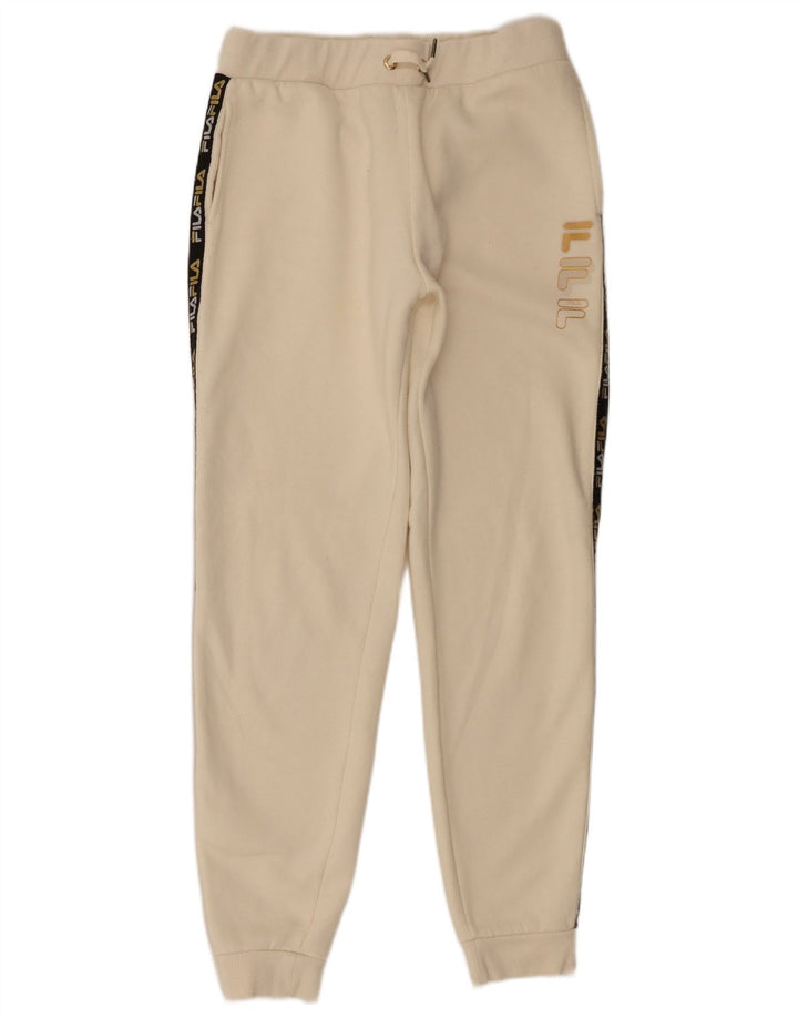 Pantaloni da tuta con grafica da donna Fila Joggers UK 14 Poliestere beige medio