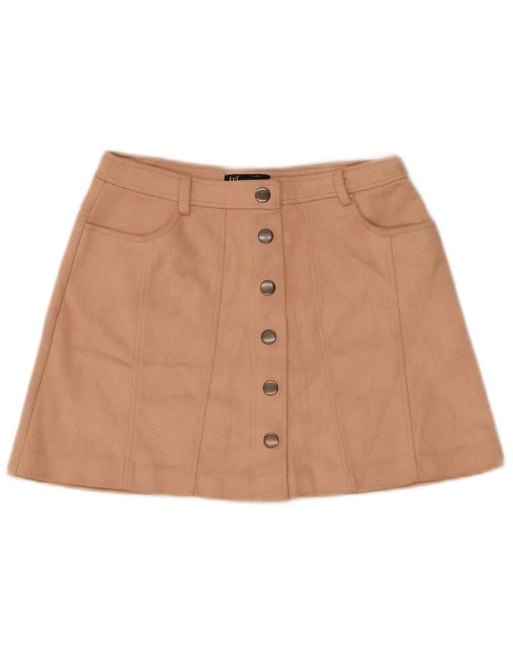 Minigonna da donna Zara media W28 L15 poliestere beige