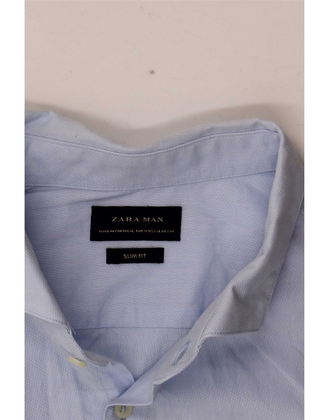 Camicia Zara da uomo slim fit XL blu
