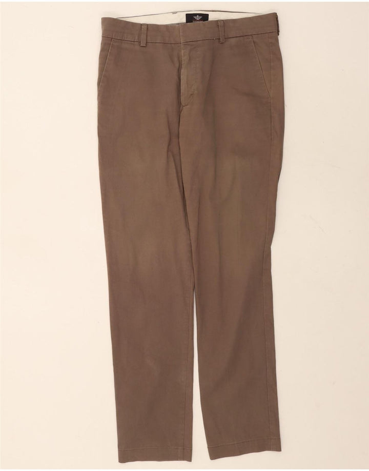 Pantaloni chino extra sim fit da uomo Dockers W31 L31 in cotone grigio