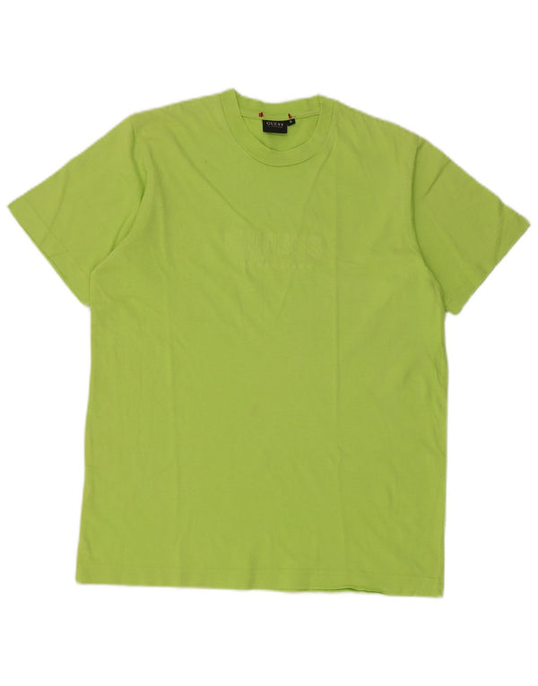 Guess T-shirt grafica da uomo Top piccola verde